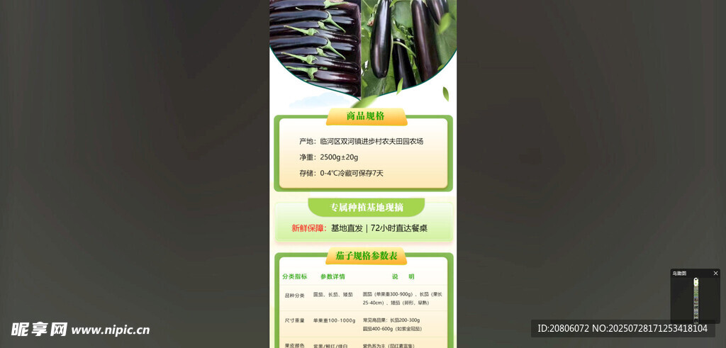 茄子详情页