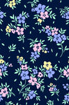 深蓝色底小碎花图案
