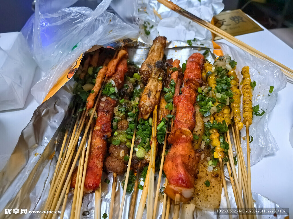 美味烧烤串