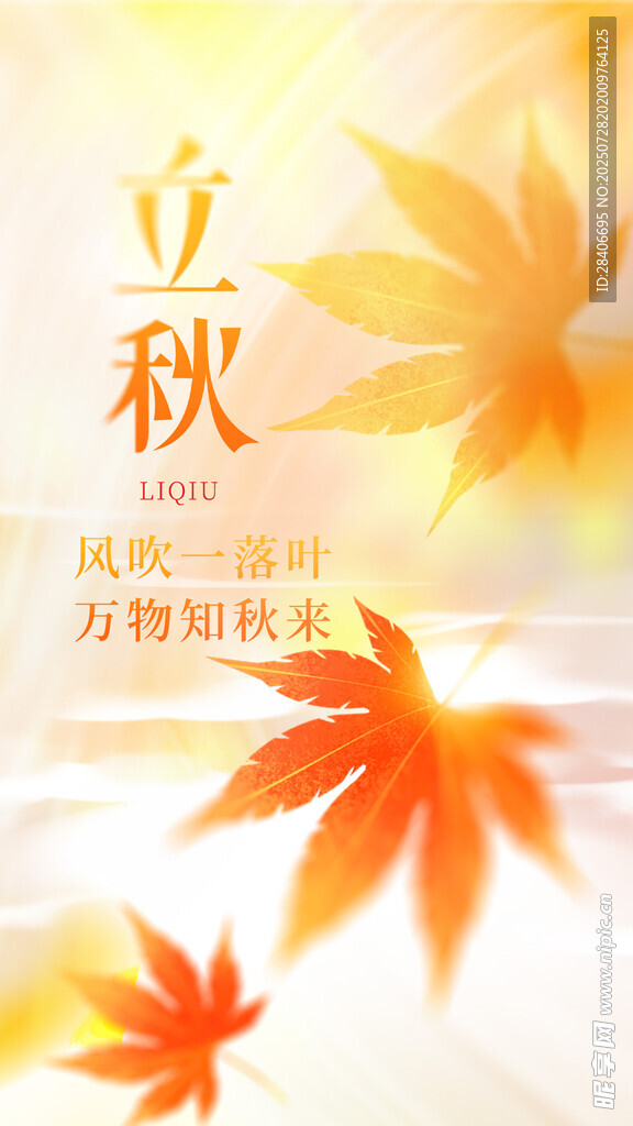 立秋海报