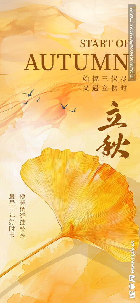 立秋海报
