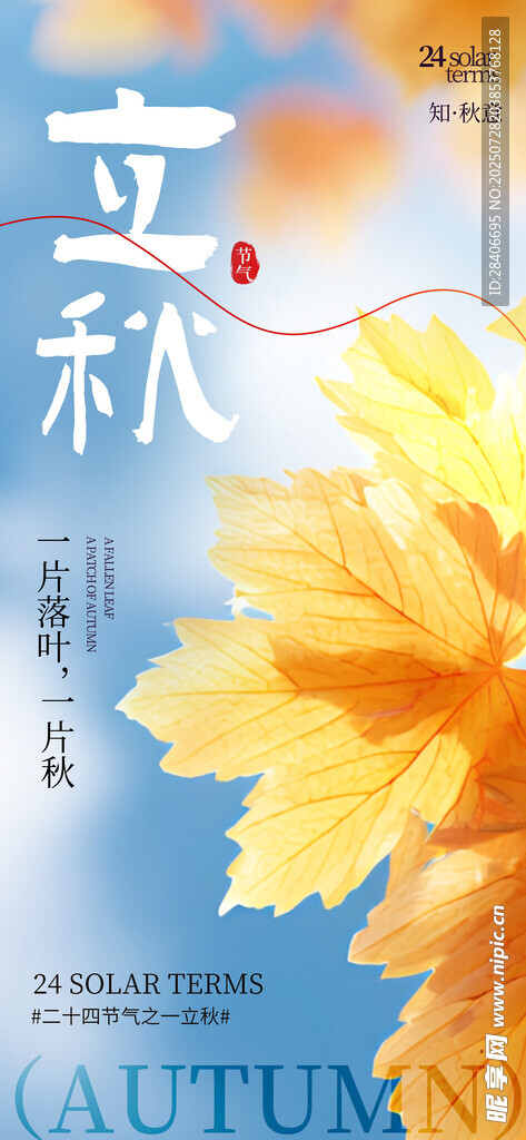立秋时节海报
