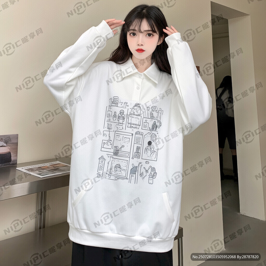 生成一个女孩衣服上的图案