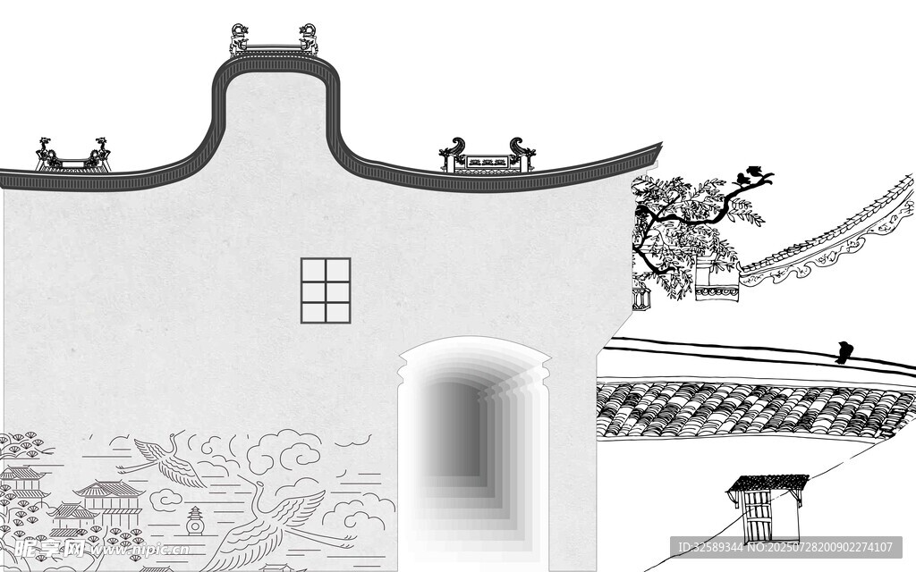 中式古建筑局部细节展示