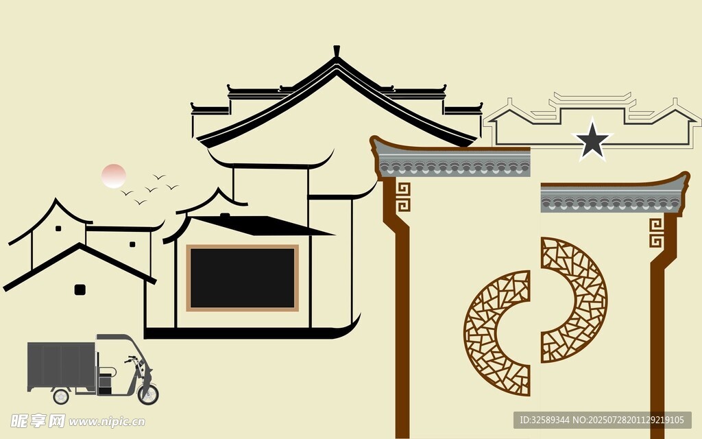 日式传统建筑景观