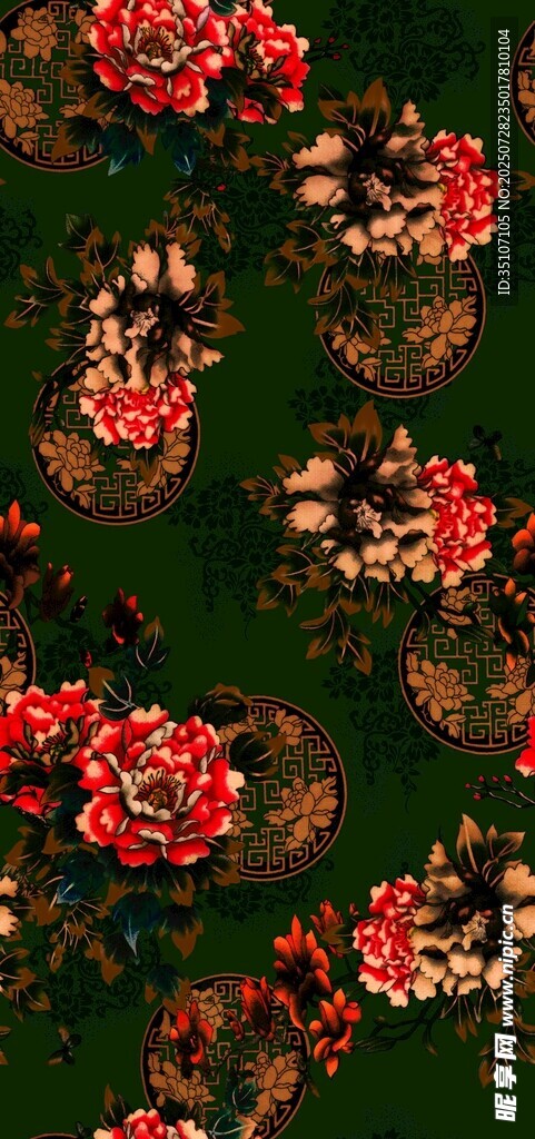 艳丽花丛绽放生机