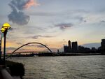 广州河畔黄昏美景