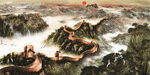 万里长城蜿蜒于山川之间