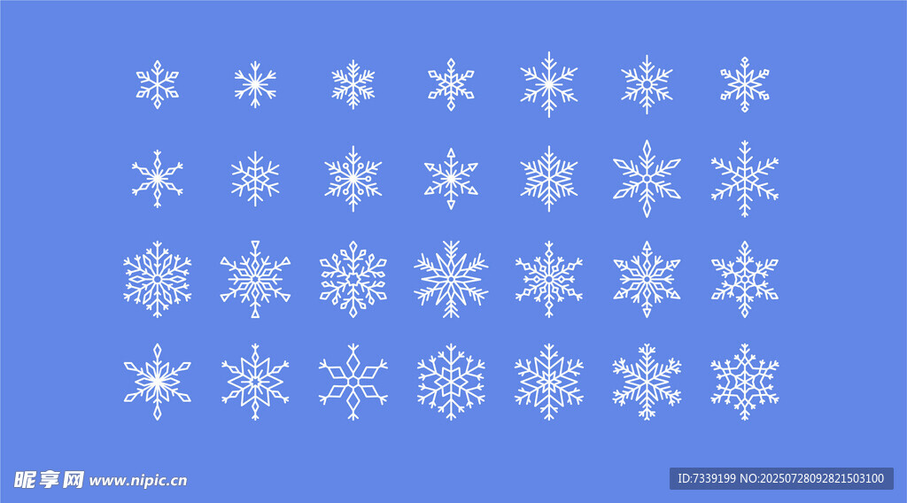 雪花图案设计