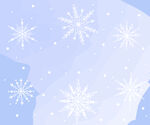 梦幻雪花背景图