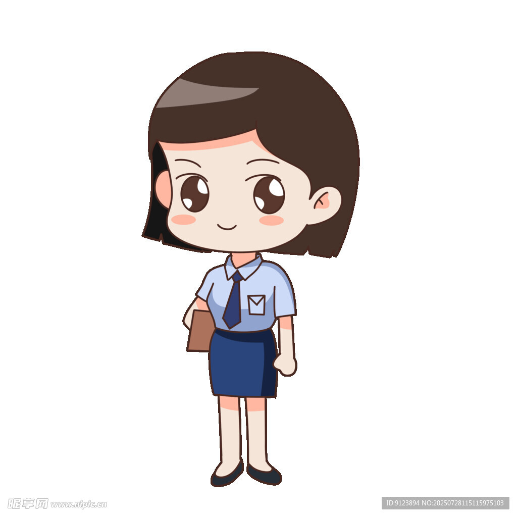 可爱职场女性卡通形象
