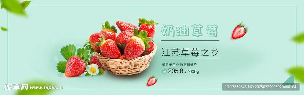 水果横幅广告