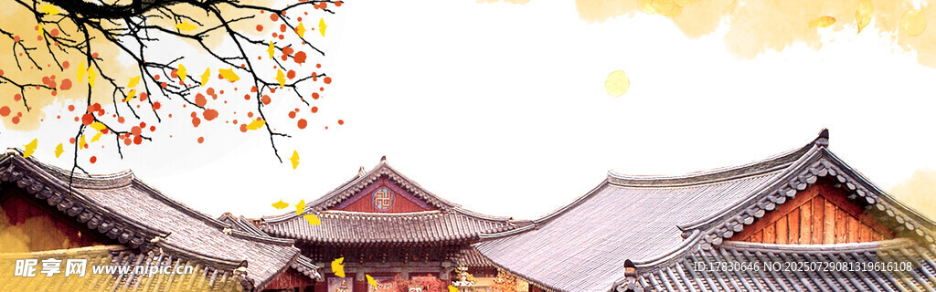 秋日古建风光