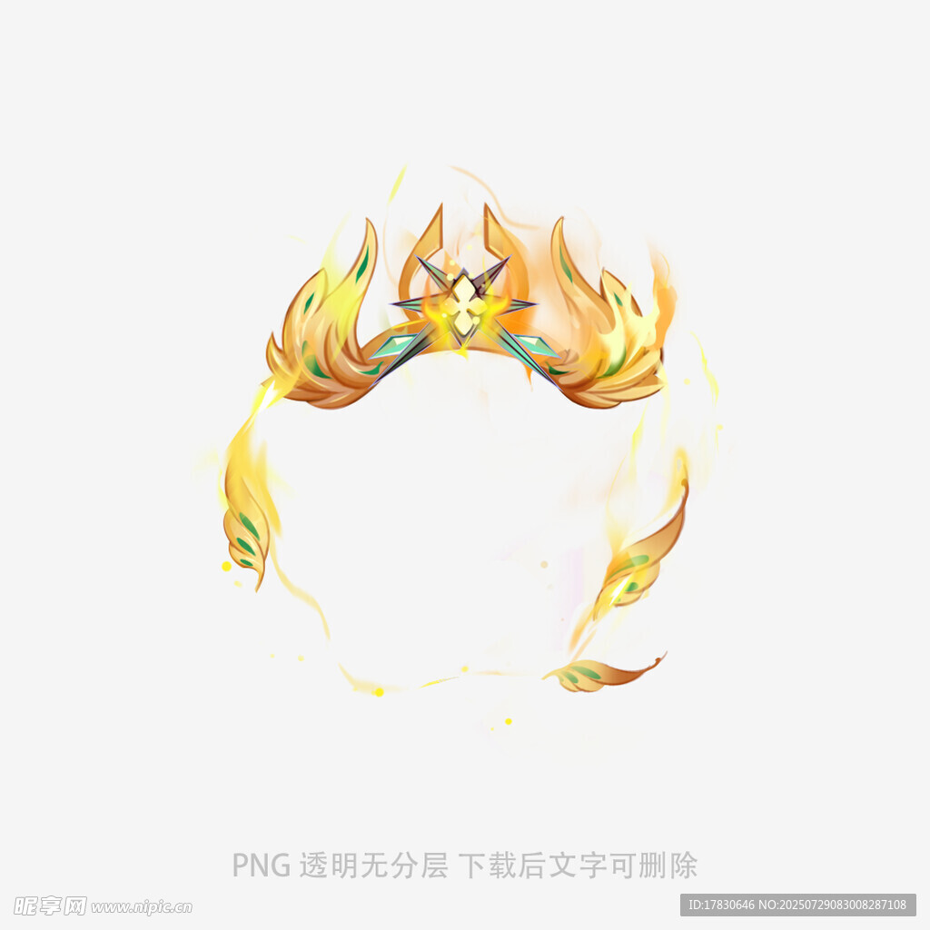 金色火焰花环