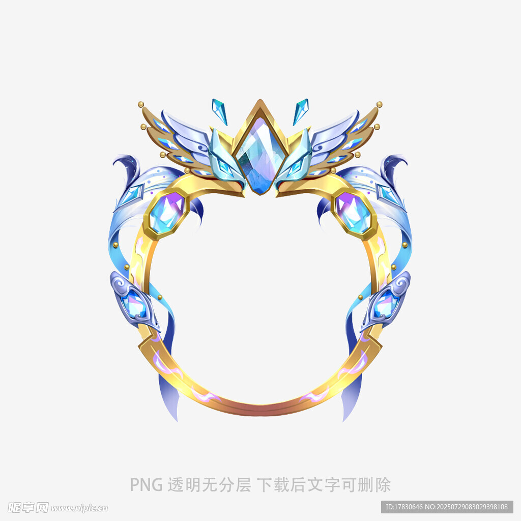 梦幻炫彩宝石皇冠头饰