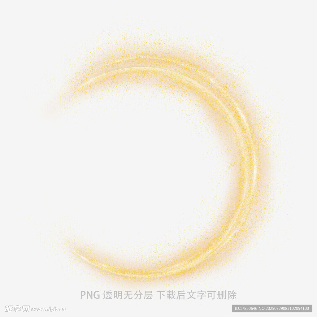 金色弧形线条抽象图案