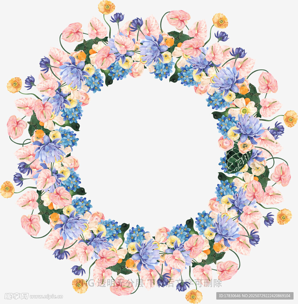 花卉花环图案