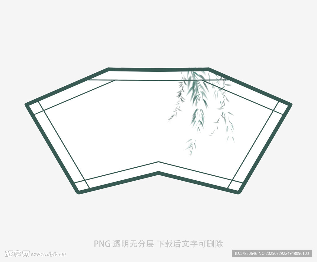 中式边框装饰插画设计