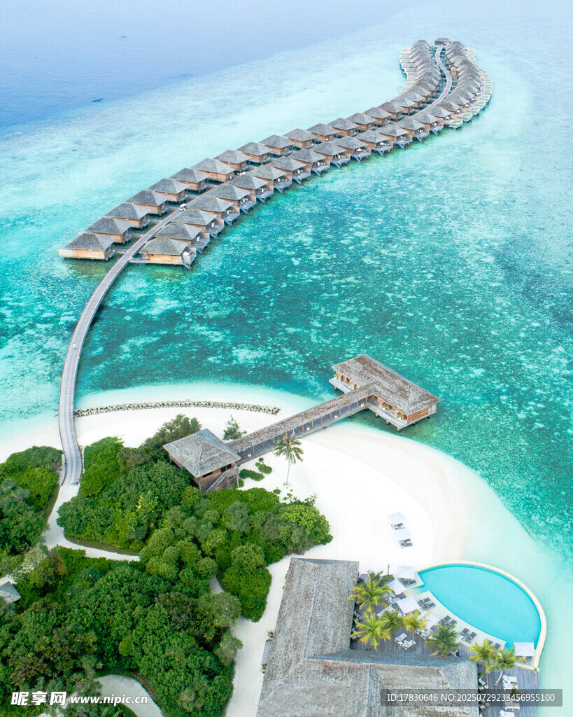 马尔代夫水上度假屋美景