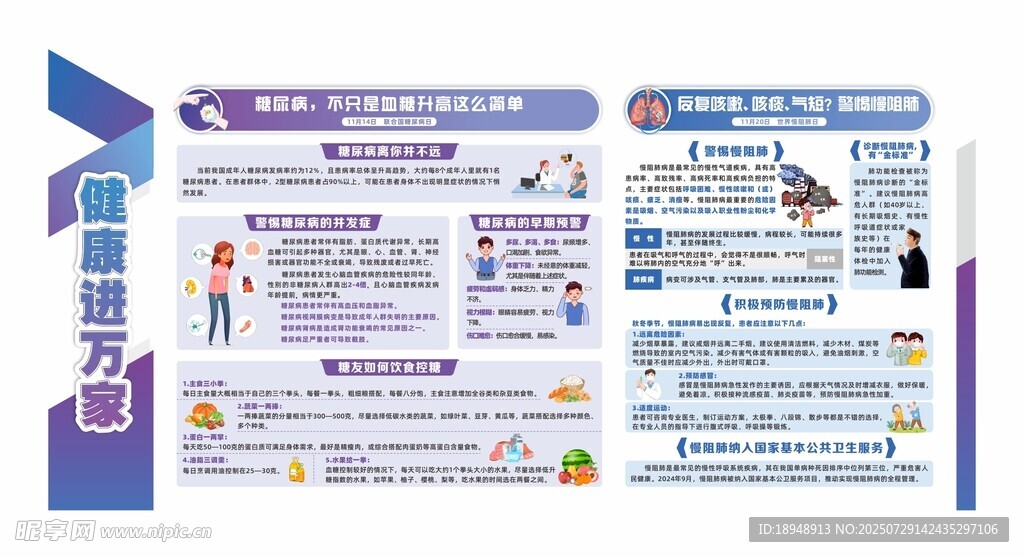 公共卫生服务健康教育宣传图片