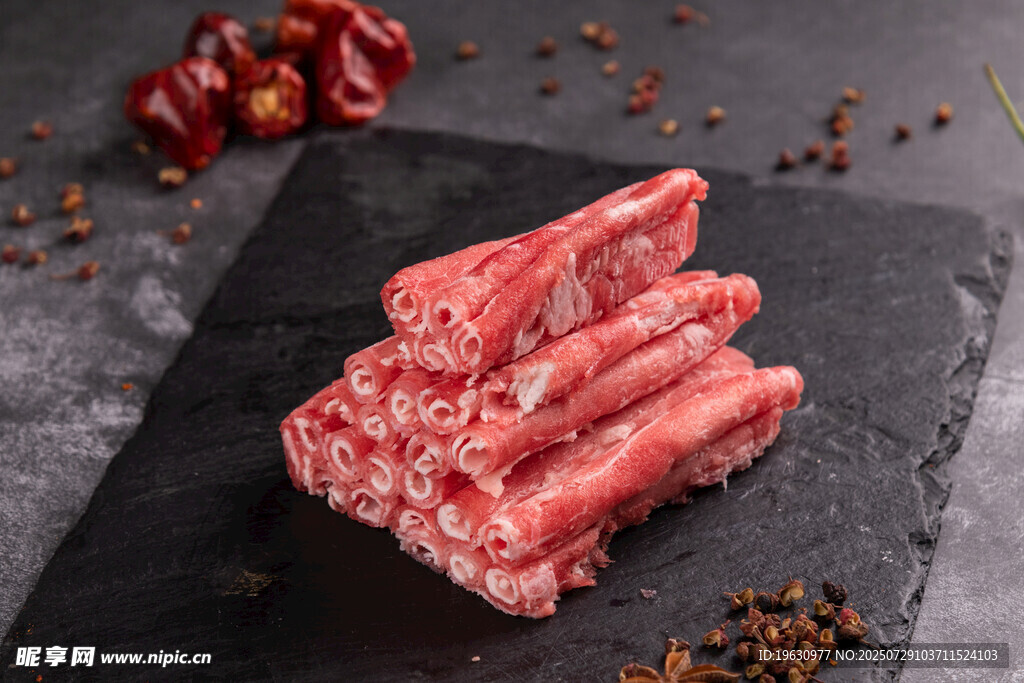 新鲜牛肉卷