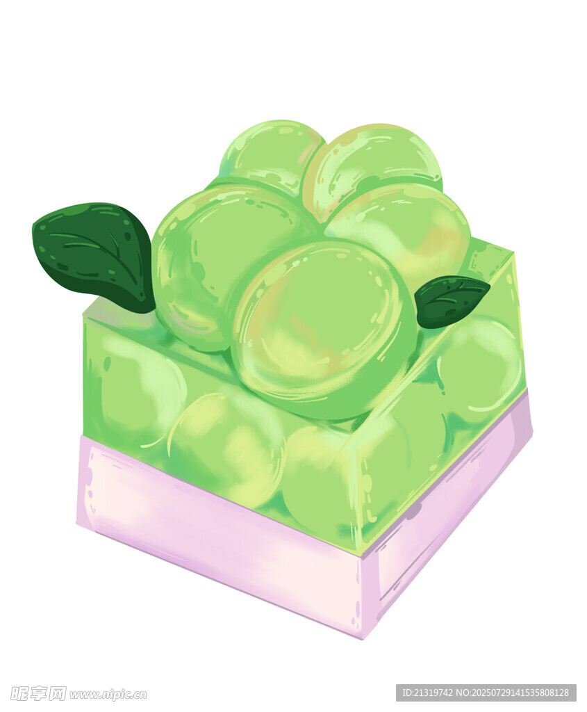 提子慕斯插画