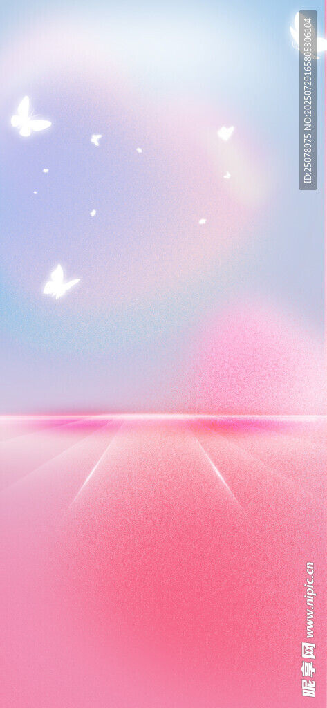 梦幻粉色天空背景图