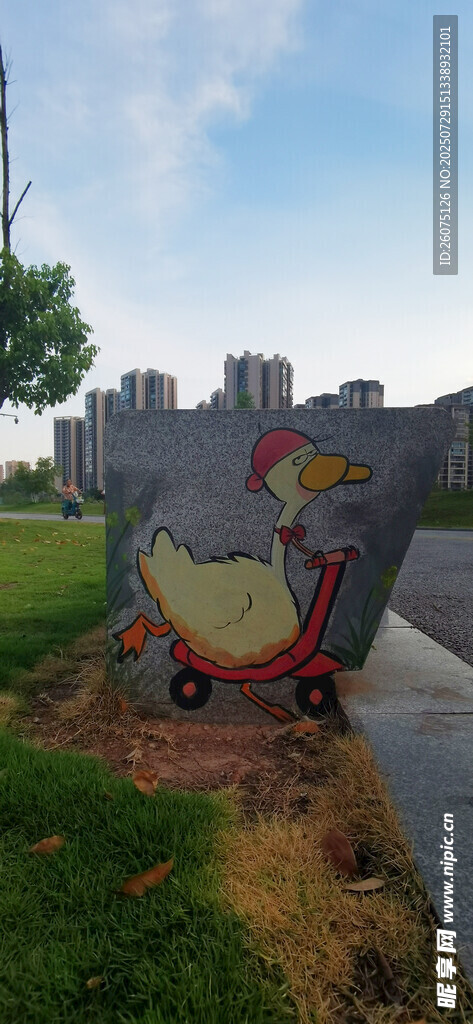 户外彩绘休息石凳城市景观