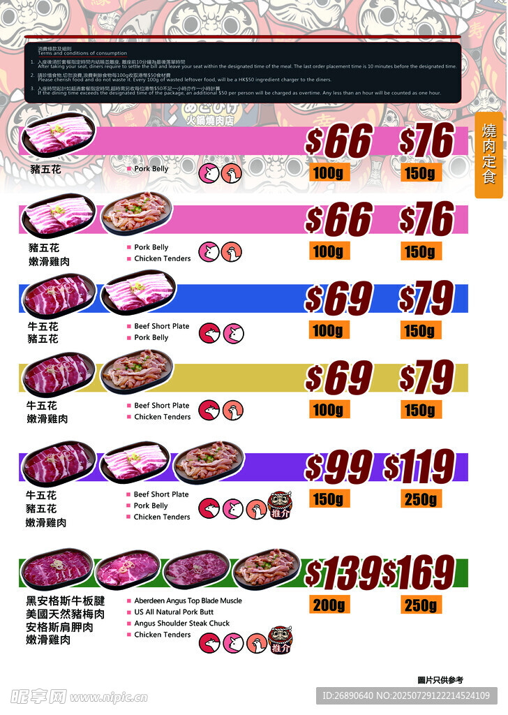 多样熟食价格表