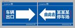停车场导视牌