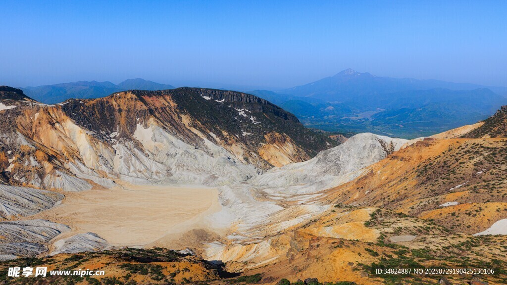 壮丽火山地貌景观