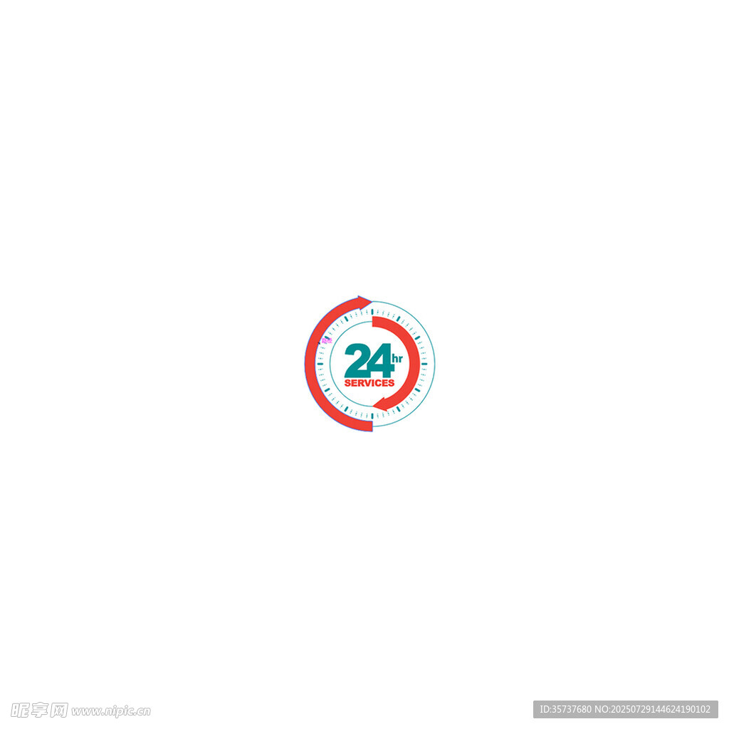 24小时服务标识图标