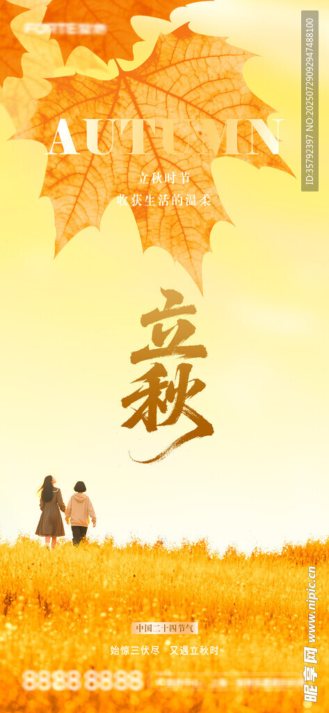 立秋节气海报