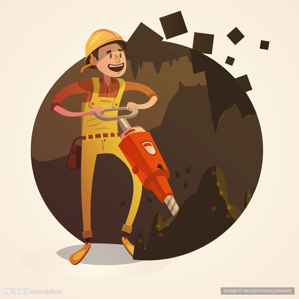 女工人手持工具准备作业