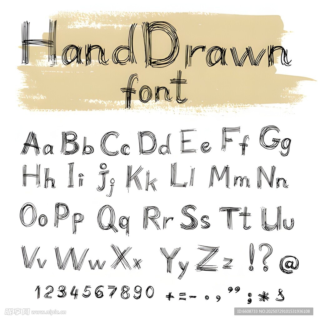 手绘字体展示