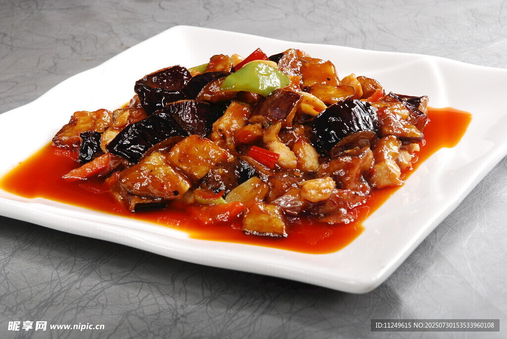鸡丁烧茄子