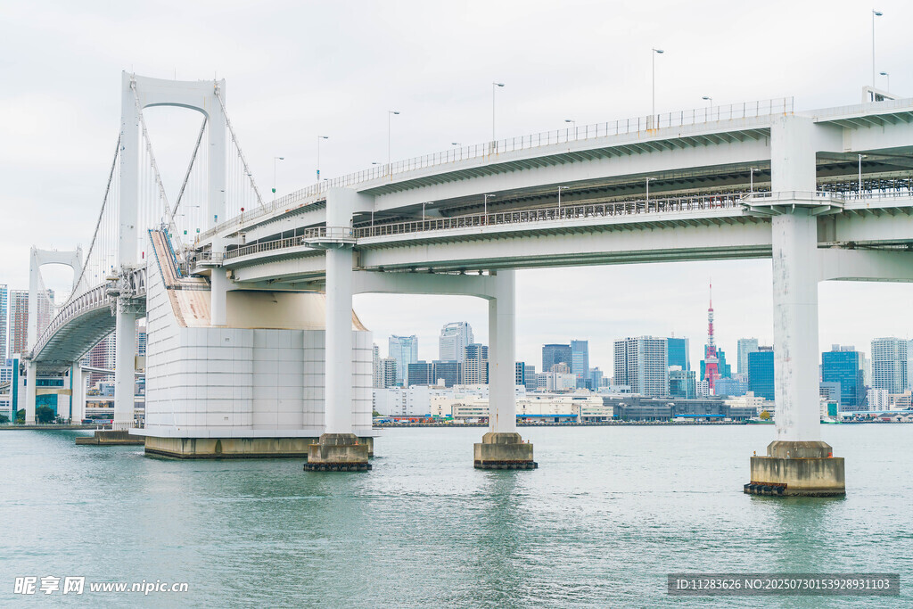 城市跨海大桥景观