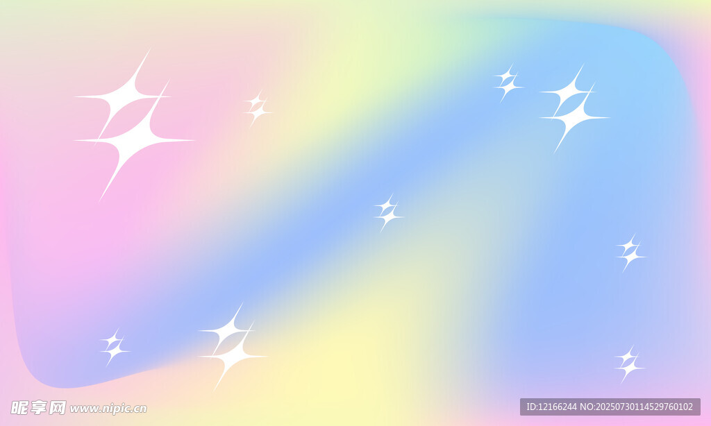 梦幻渐变星空背景图