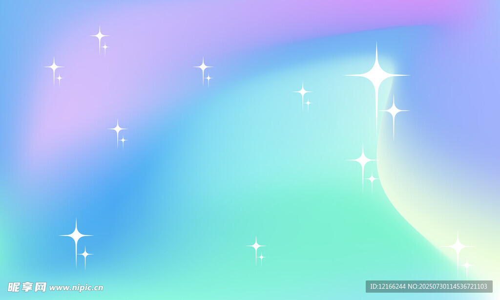 梦幻渐变星空背景