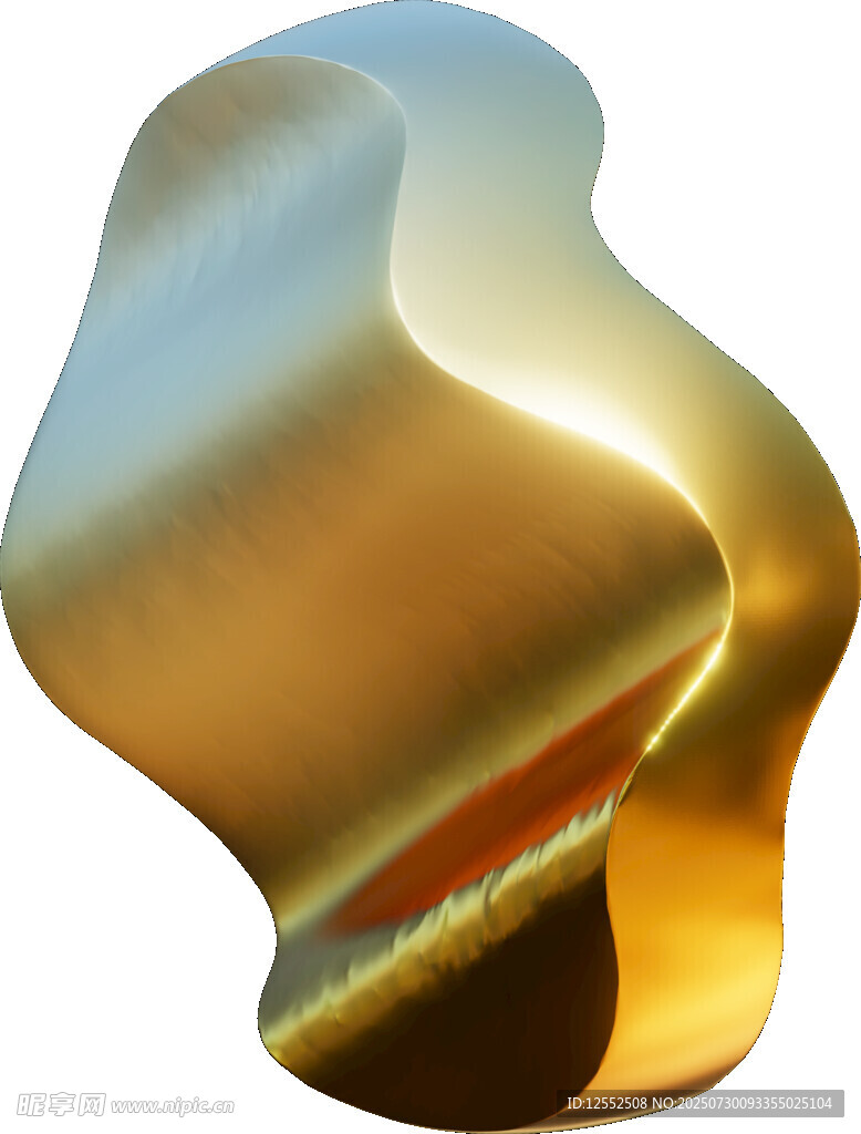 金色抽象金属艺术造型