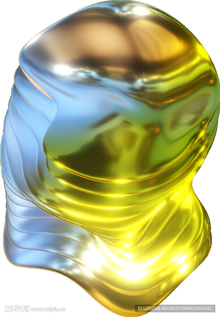 多彩流体艺术造型