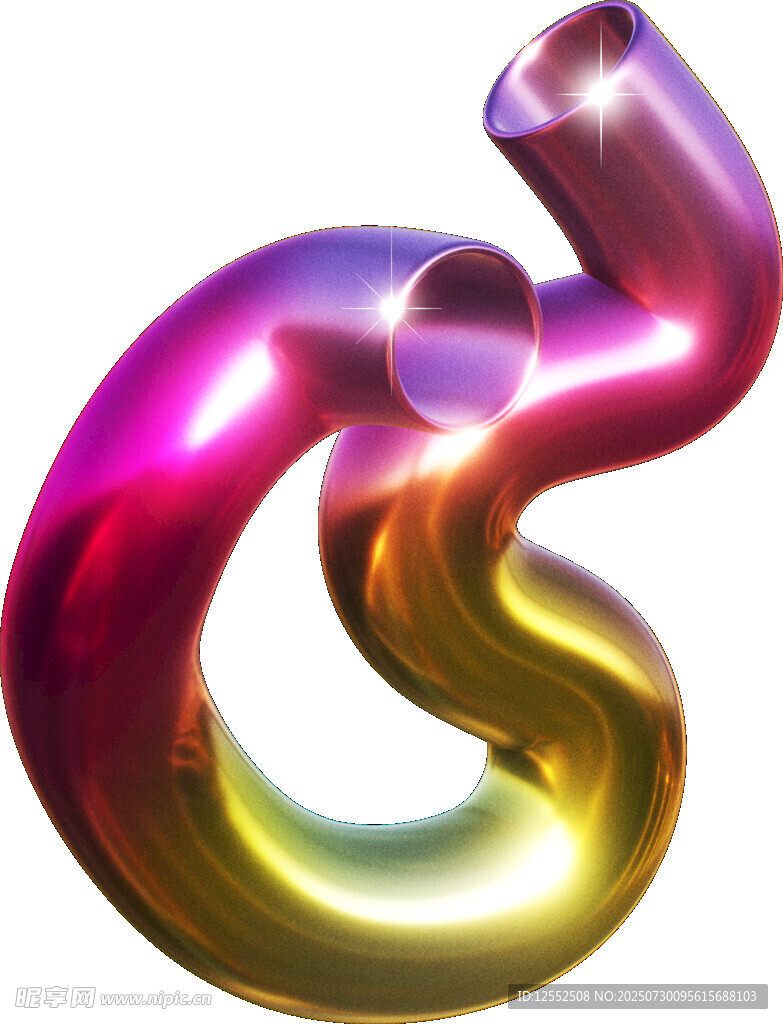 炫彩立体字母C