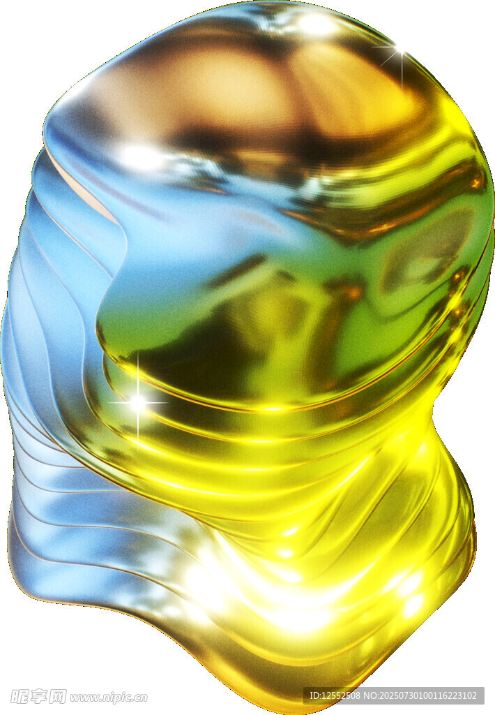 多彩流体形态艺术图案