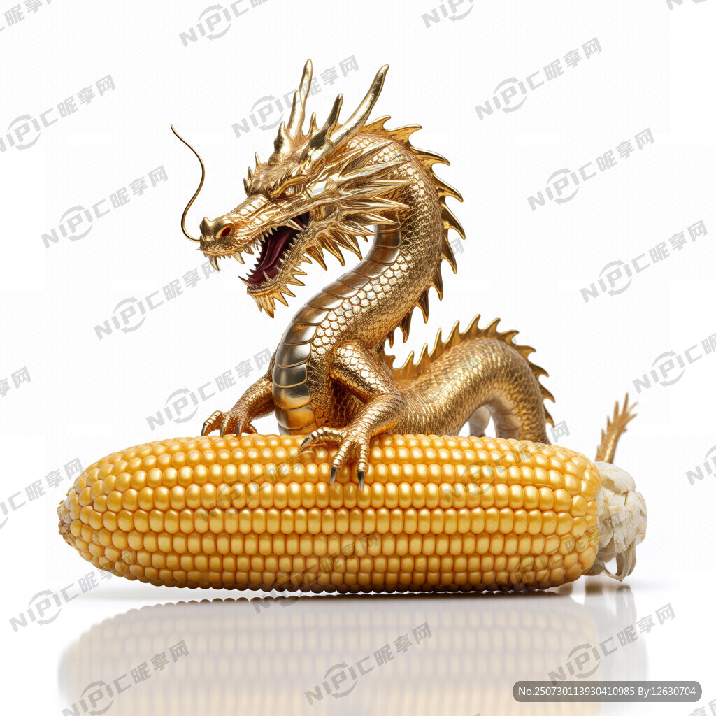 金色咆哮龙 抱着大粗玉米棒
