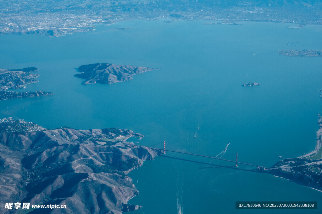 俯瞰旧金山海湾壮丽景色