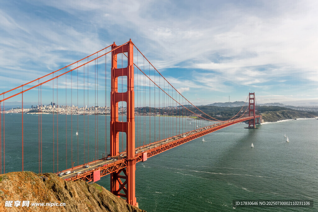 金门大桥壮丽海景