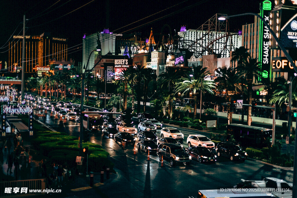 繁华都市夜景