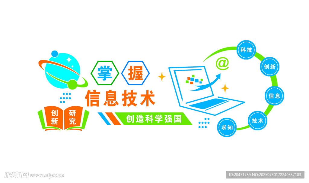 信息技术主题创意图标