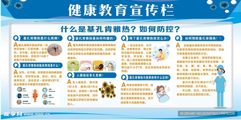 健康教育宣传栏展示