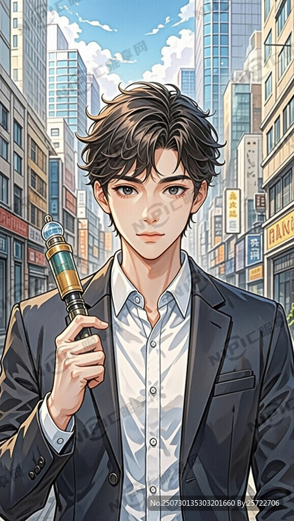 设计一张都市高武小说男主角封面